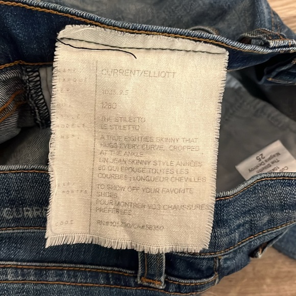 Current Elliott Jeans the Stiletto Skinny Distressed 
Size 25 - Picture 3 of 4